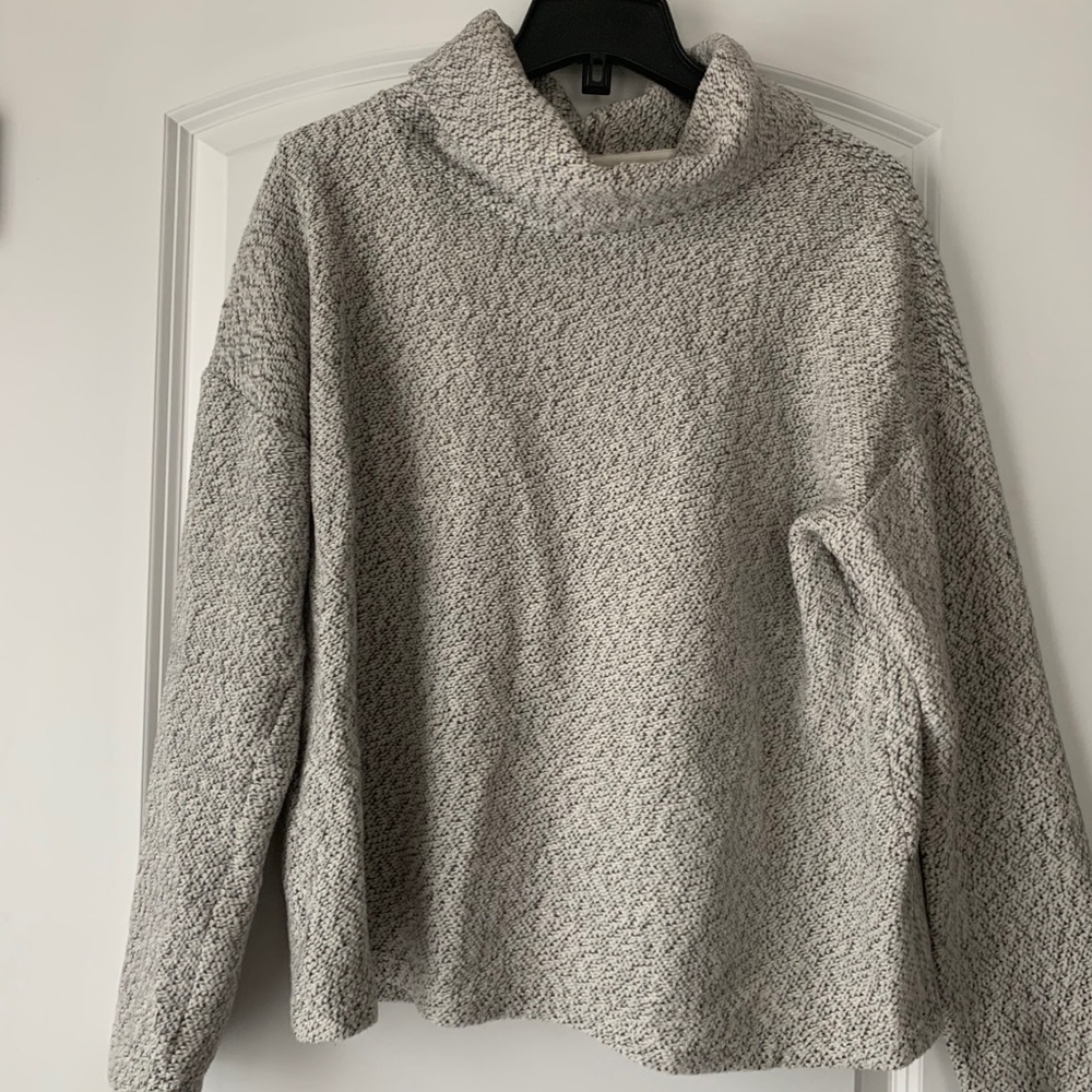 Grey turtle neck casual sweater
